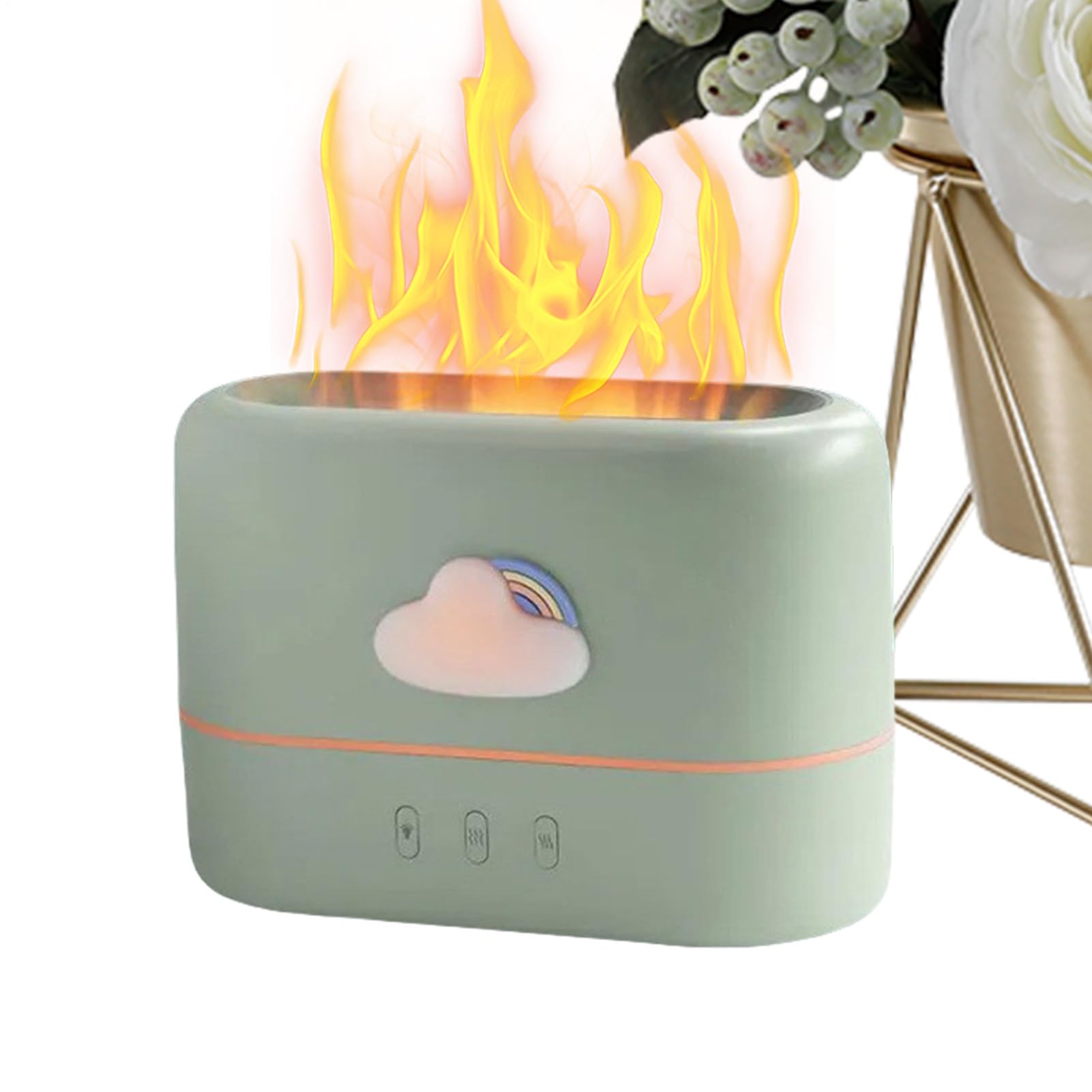 Diffuseur de flamme et d'arômes électrique compact de 16,8 cm