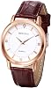 JewelryWe Pair of Watches Analogue Quartz Partner Friendship Watch Classic Simple Leather Strap Couple Watch for Men Women Black / Brown
