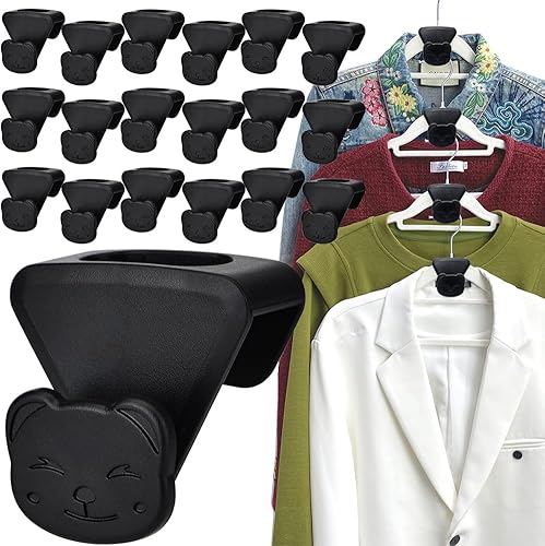 Ganchos para colgar que ahorran espacio, 18 ganchos para colgar ropa, extensor para organizar armarios en cascada, ganchos para ahorrar espacio,