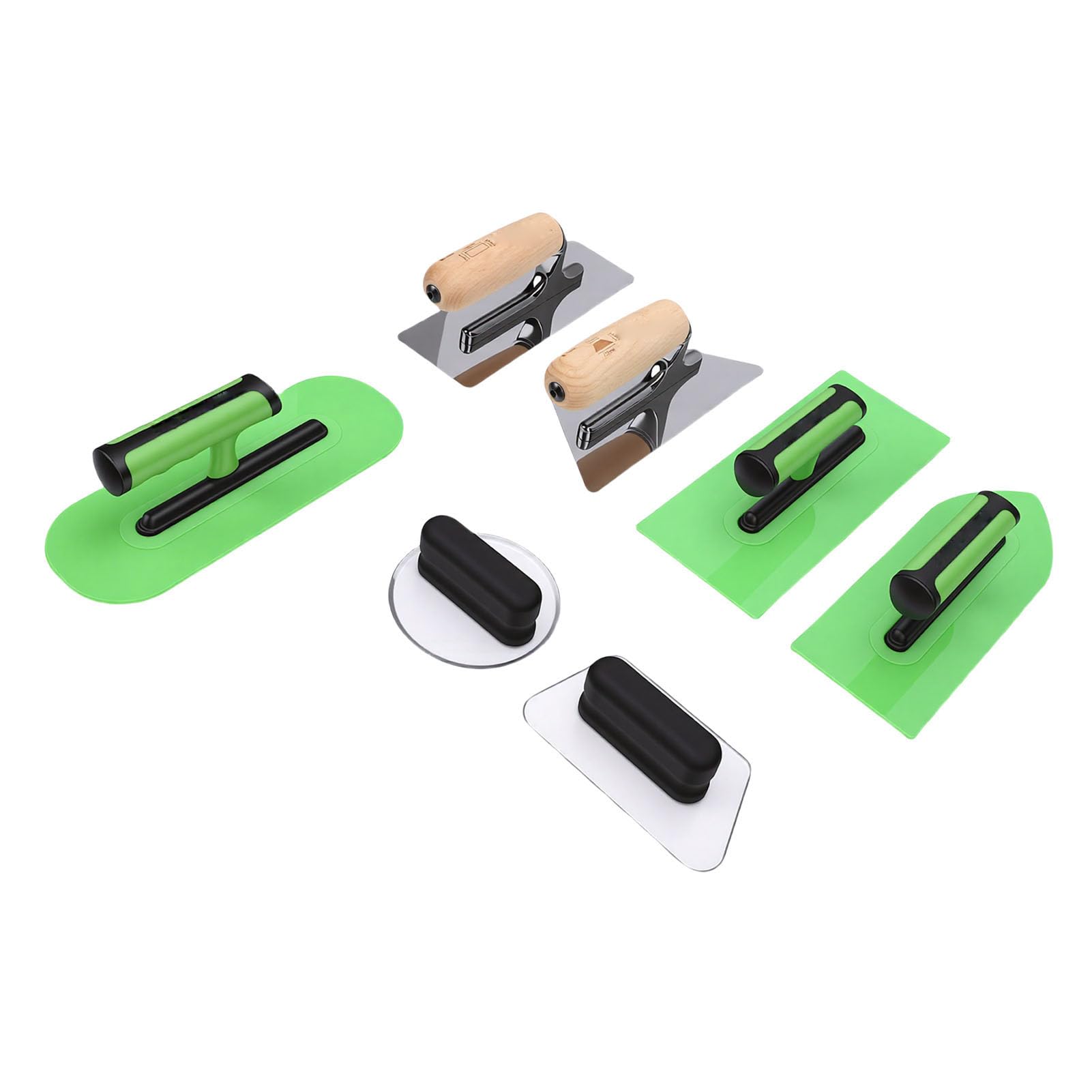 LiebeWH Venezianischer Putz Glättkelle Set, Polierter Edelstahl, ABS Ergonomischer Griff mit Aufbewahrungstasche für Wandkunst Farbe Putz Mauerwerk Werkzeuge