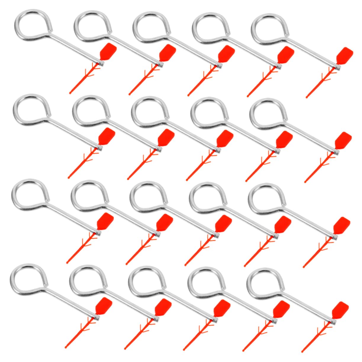 Uonlytech 100 Juegos De Pestillo De Extintor De Pin De Repuesto Pieza De Extintor De Pin De Bloqueo De Repuesto Equipo De Pin De Bloqueo Accesorio De Extintor De