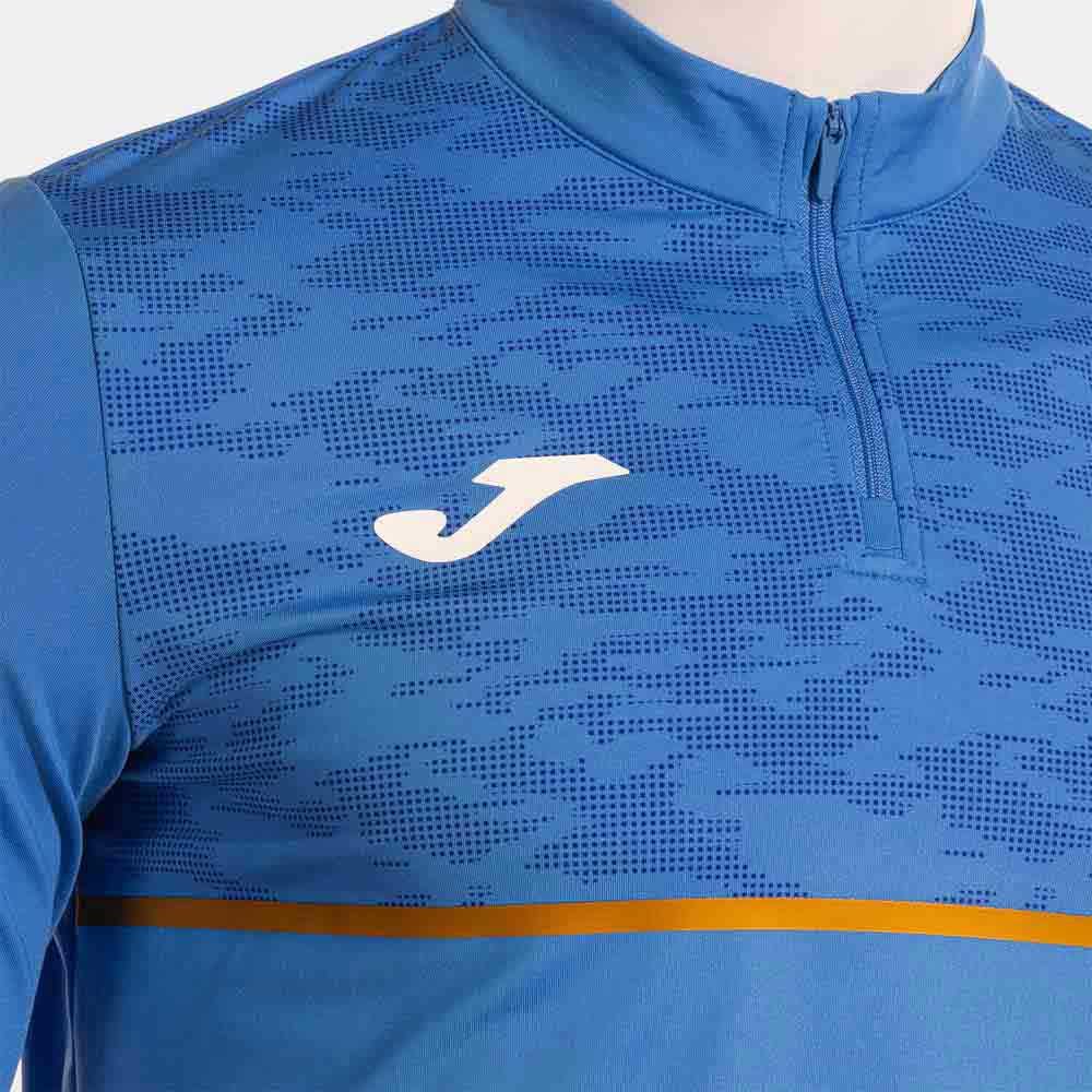 Joma Jungen-Laufshirt mit halbem Reißverschluss, 4XS-2XS, Sportshirt mit Thermofutter für Schule und Training, Record III