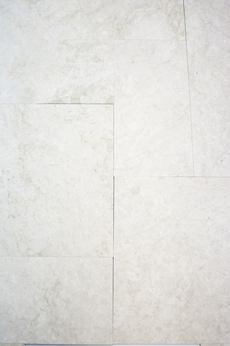 Carrelage en marbre naturel Ivoire - Joint romain Botticino antique - Marbre - Pour sol, mur, salle de bain, cuisine, salle de bain, salle de bain, salle de bain - Mosaïque
