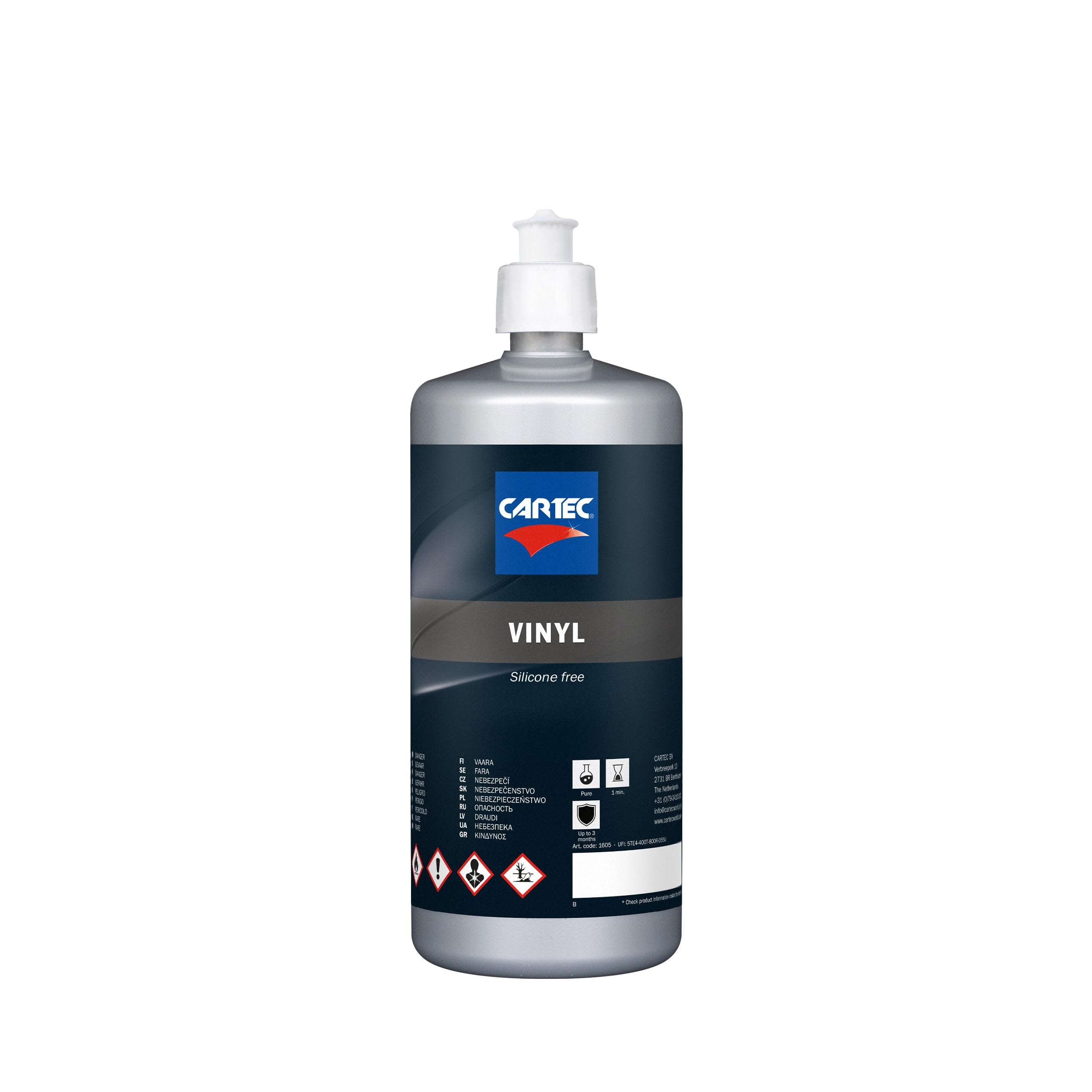 Vinyl Silicon Free - Ravvivante Plastiche Esterne e Gomme Per Auto, Nero per Plastiche e Protettivo (1 Litro)