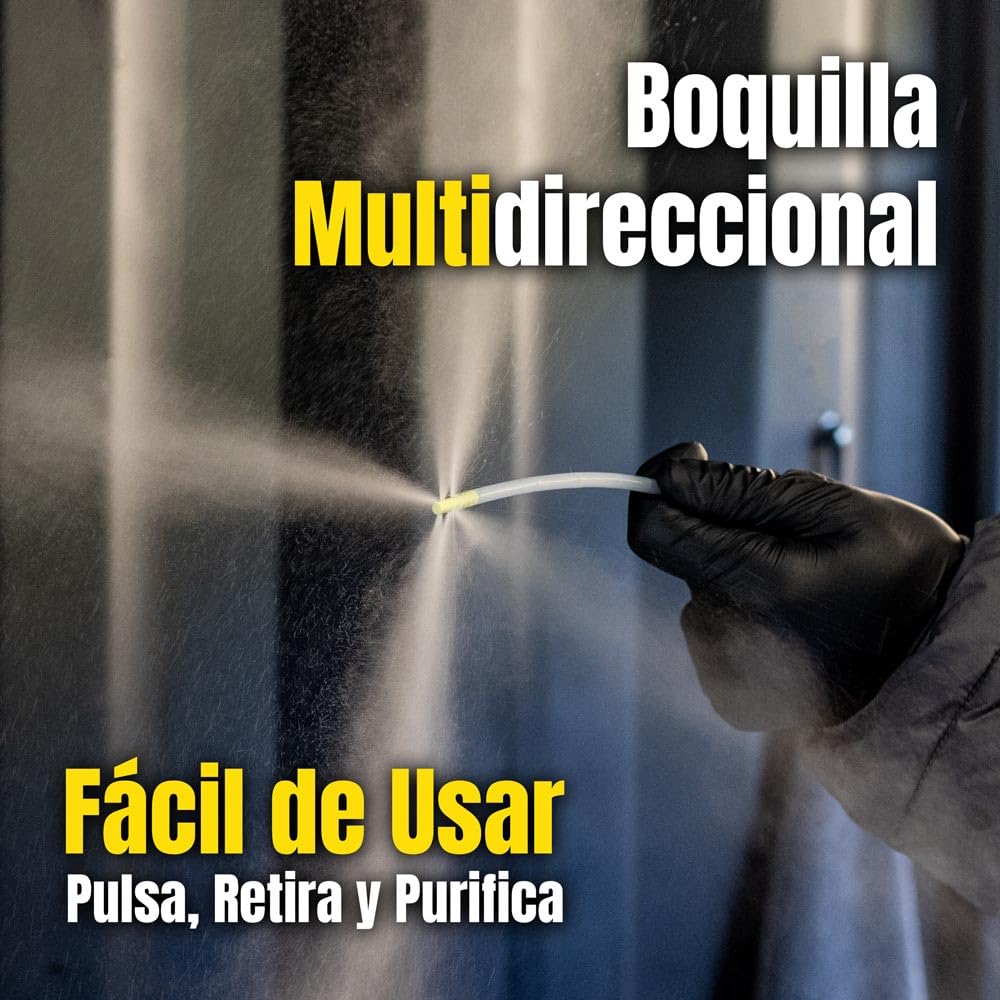 Spray Limpiador Purificador Conductos Aire Acondicionado Coches - Ambientador Aroma Coche Nuevo - Restaura Frescor, Tratamiento con Fragancia Agradable Olor
