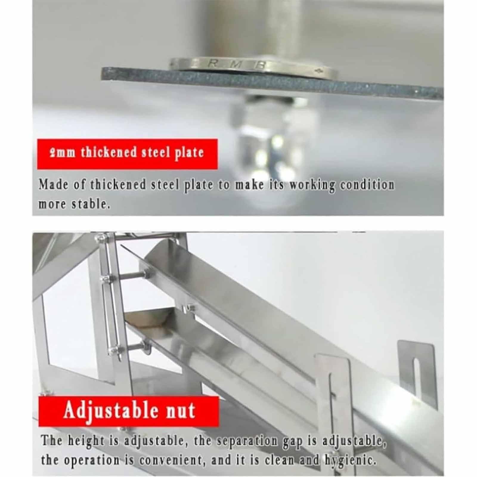 Separator jajek, profesjonalny separator żółtka ze stali nierdzewnej, szybkie oddzielenie do piekarni, regulowana funkcja przesuwania, trwała konstrukcja, duża pojemność do przetwarzania jajek