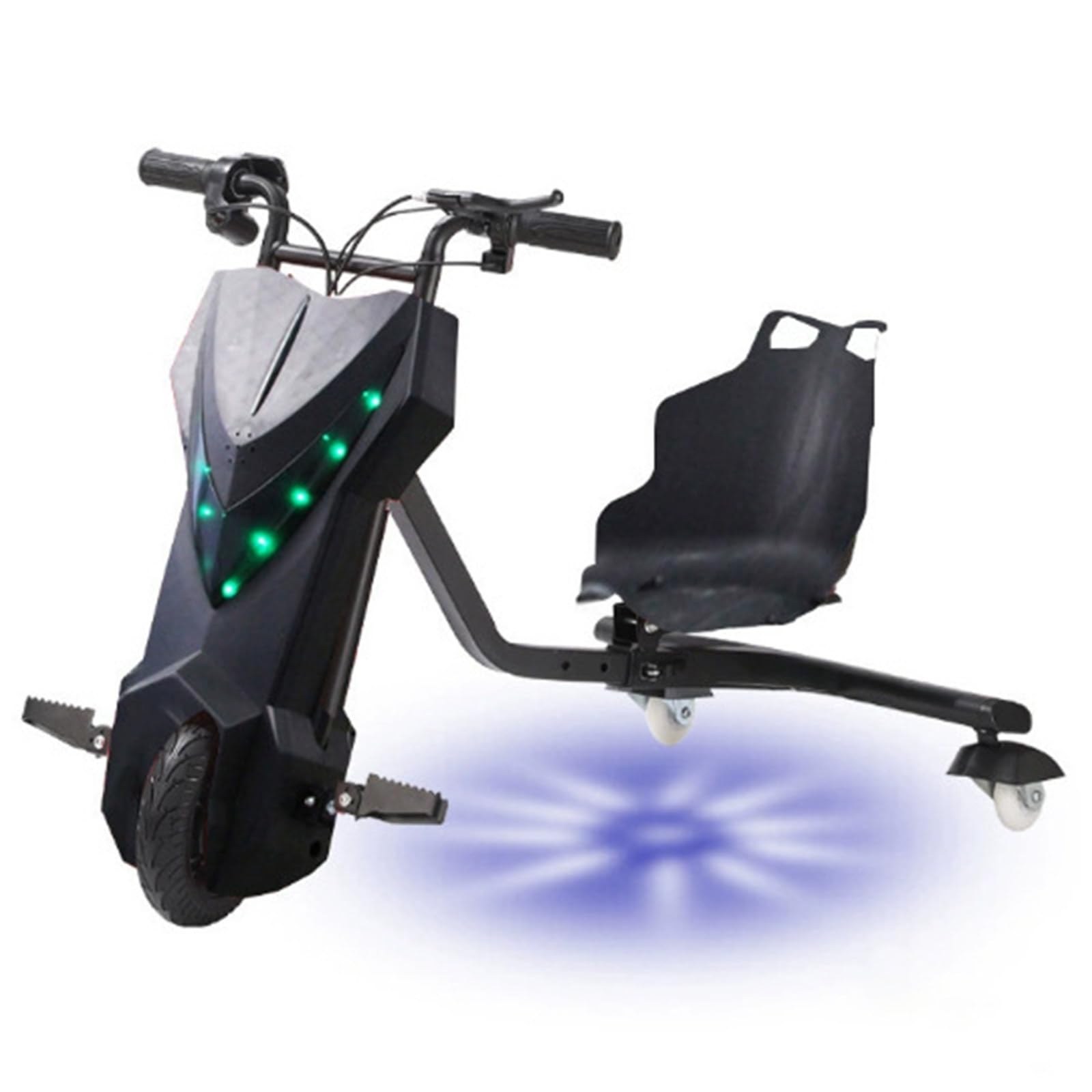 GwlThixion Foot Drifting Tricycle, 36V Ride on Tricycles with Swivel & Slide 360 Degree Drift for 8+ Children, Tricycle 3-Wheel Scooter Drift Cart, for Use in Homes and Playgrounds 8in-F