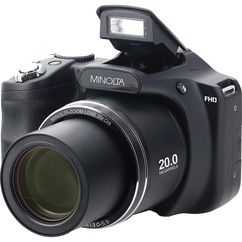 Amazon.com : Minolta MN35Z-BK 20MP 35X Optical Zoom Wi-Fi Bridge