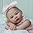 KSBD Realistic Reborn Dolls Girl - 18 Inch Lifelike Newborn Eyes Open Doll Real Life with Soft Weighted Body, Advanced Painted Gift Set for Kids Age 3+