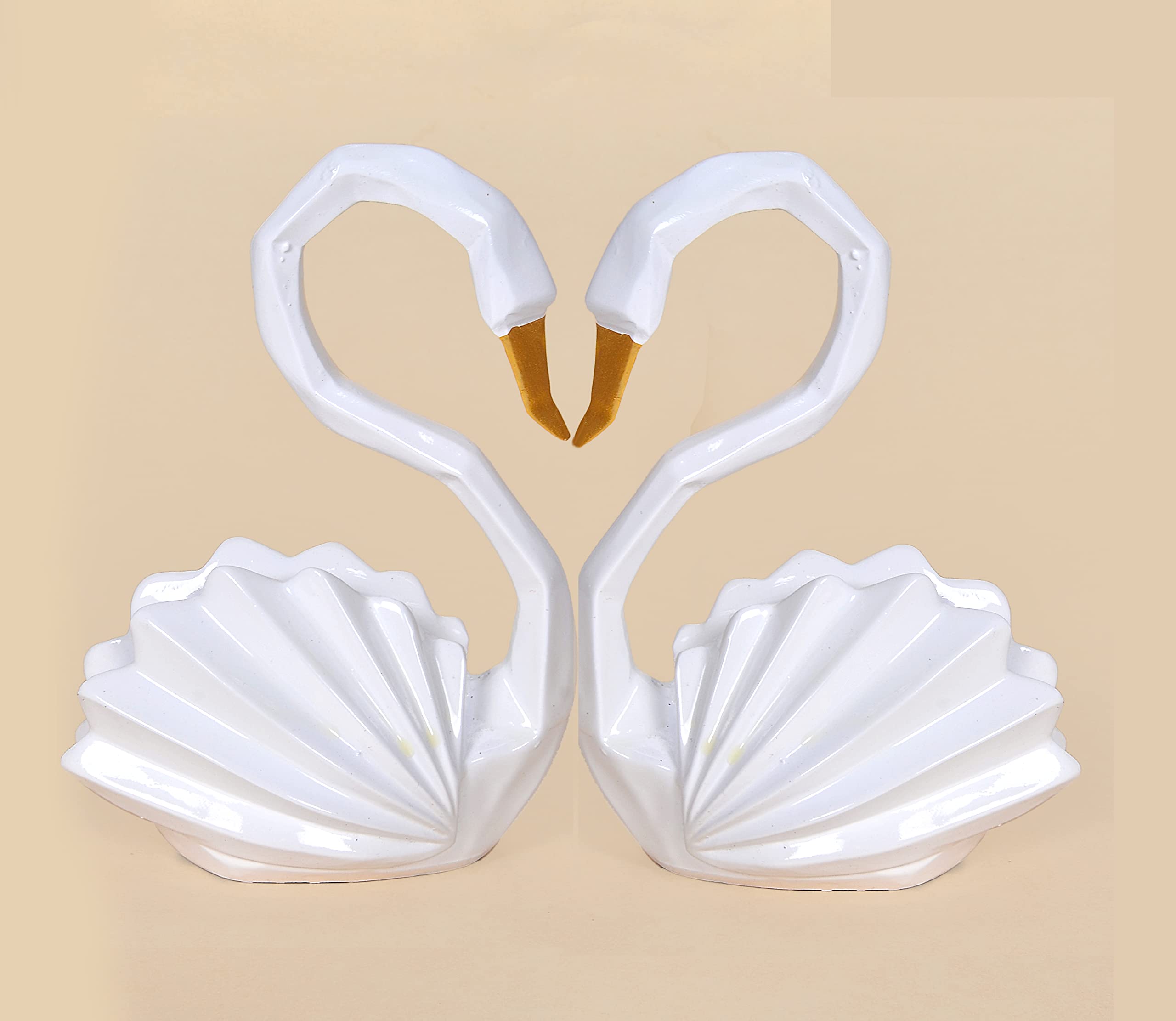 Amazon.com: AONA Lucky Swan Couple Piano Finish Ceramic Figures