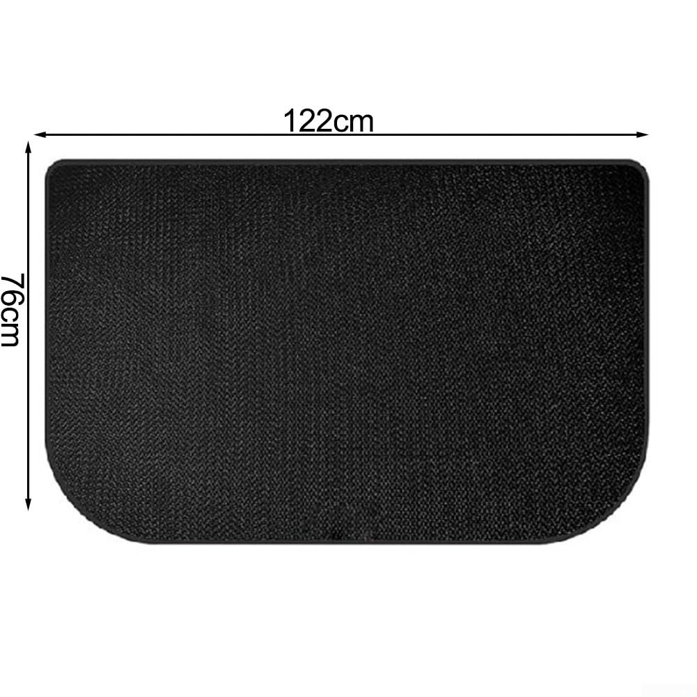 Tappeto per camino, tappetino isolante in silicone ignifugo per interni in fibra di vetro, protezione per pavimenti (122 x 76 cm)