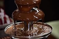 Vista 3 de Fuente de chocolate de 4 niveles, fuente de fondue de chocolate de acero inoxidable de 2 libras