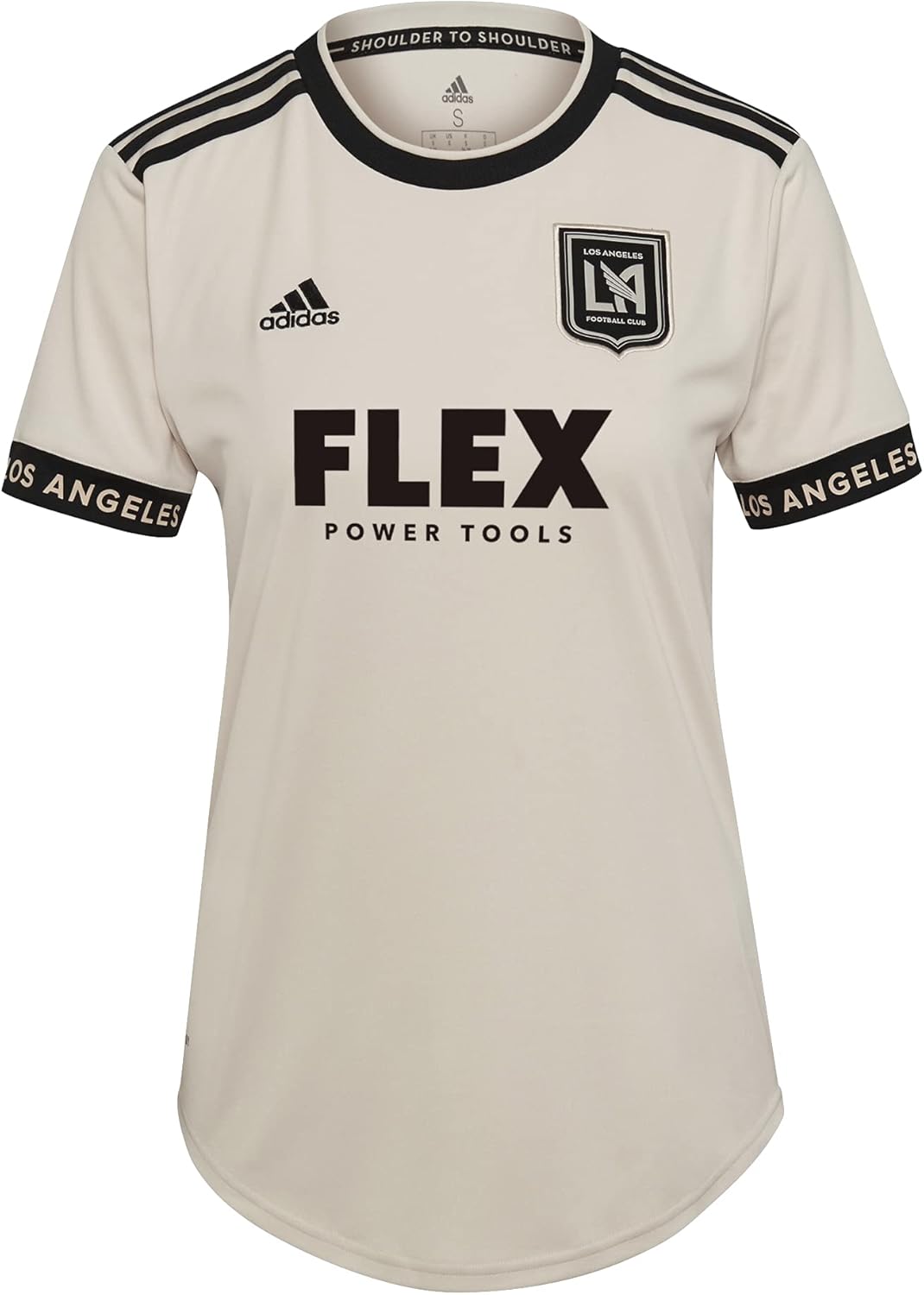adidas 2021-22 LAFC Women Away Jersey - Beige-Black L