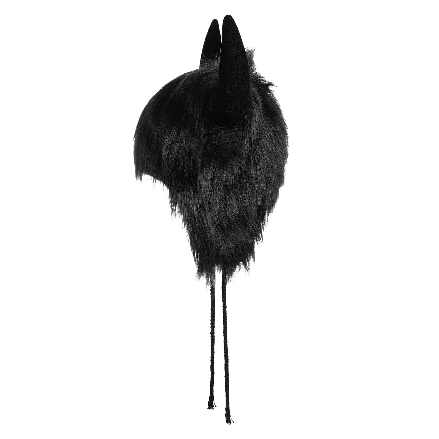 JNGUOSICN Faux Fur Horn Hat with Ear Flaps Plush Furry Cow Horn Hats Winter Ear Flaps Trapper Hat for Men Women Novelty Devil Cow Horns Hats for Halloween Christmas - Image 4
