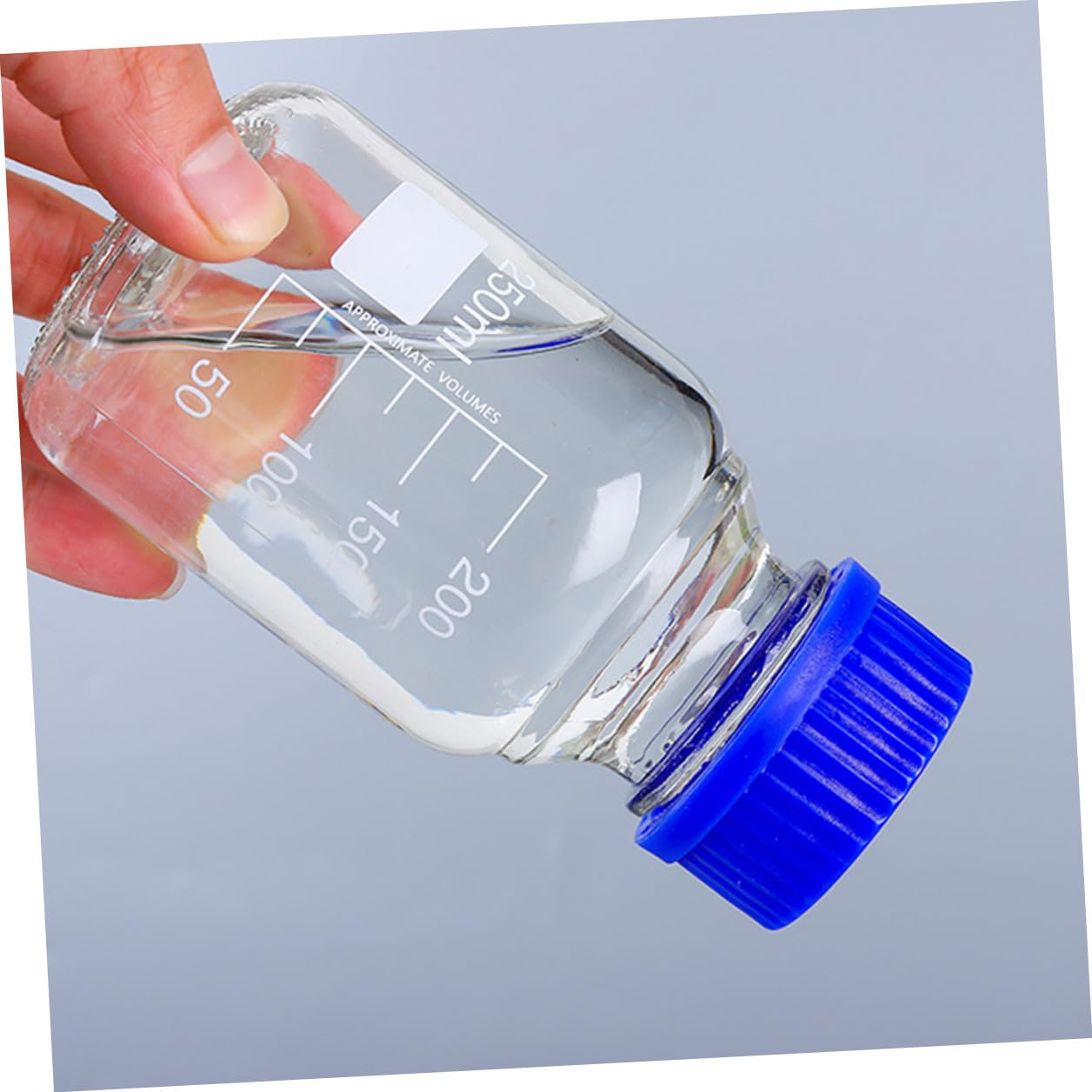 GARVALON Flacons de Laboratoire Lot de 4 250ml en Verre avec Couvercles