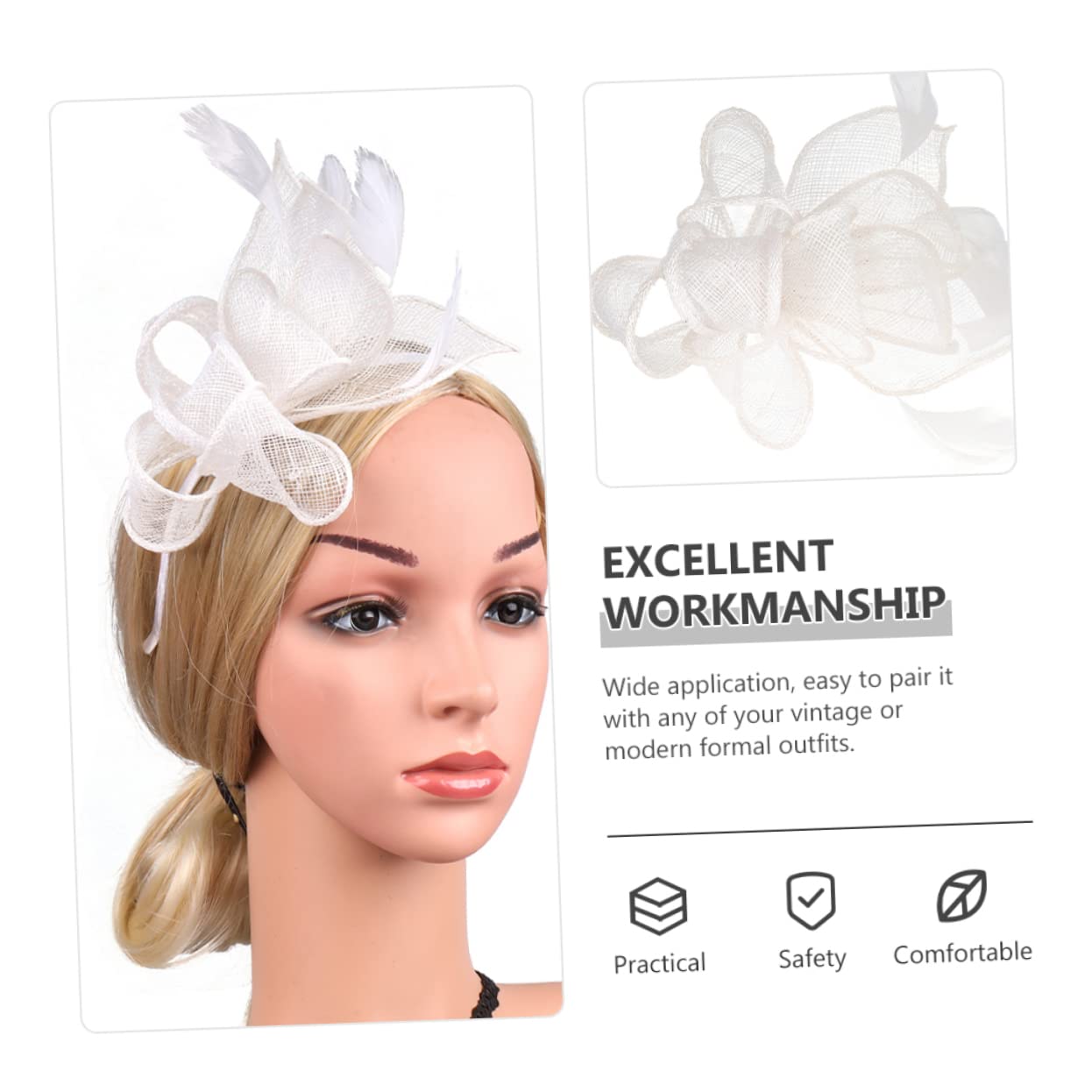 SHERCHPRY 2 clip per cappello da cocktail vintage Miss Hat