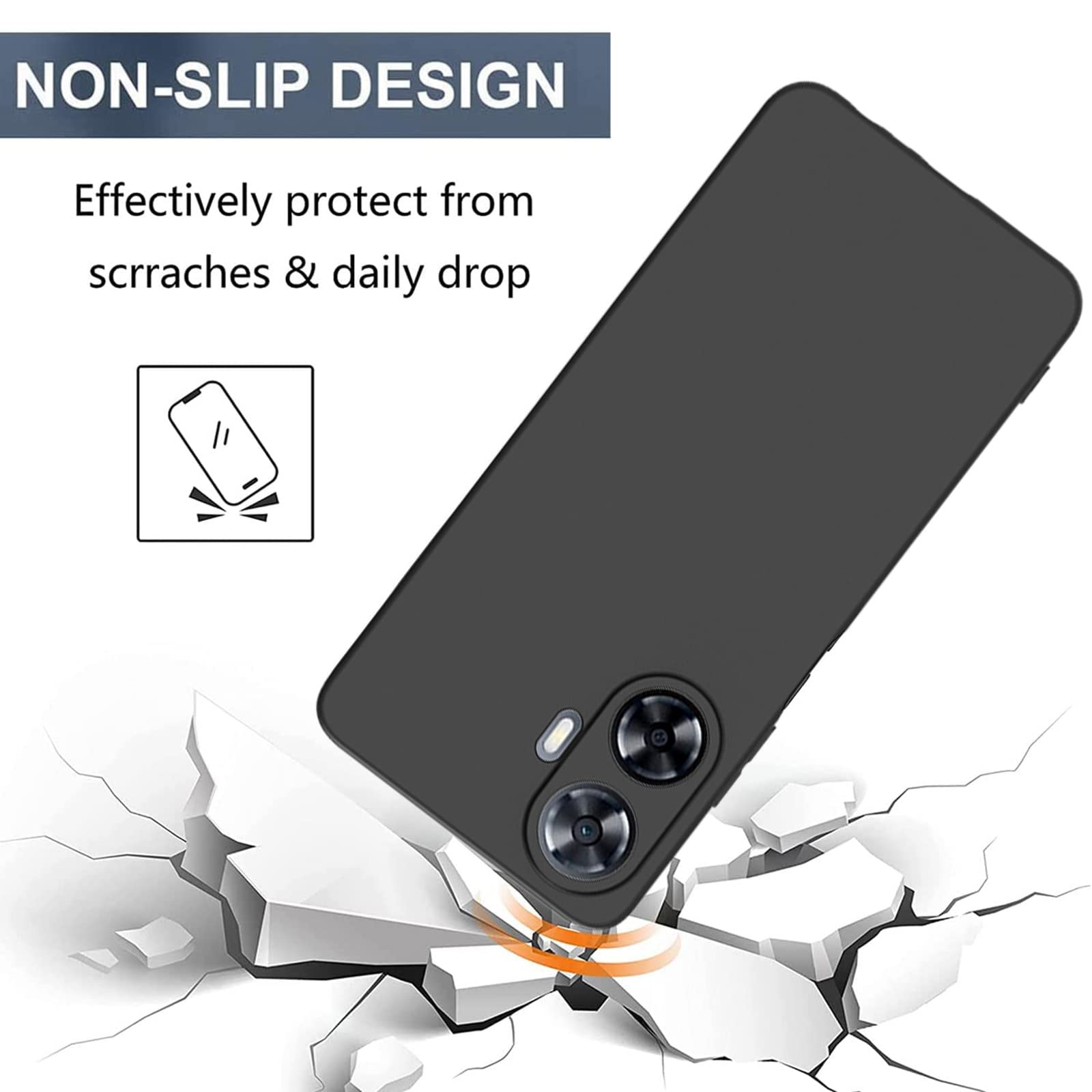 Cover Per Realme C35/Realme Narzo 50A Prime [3 Pezzi] Vetro Temperato