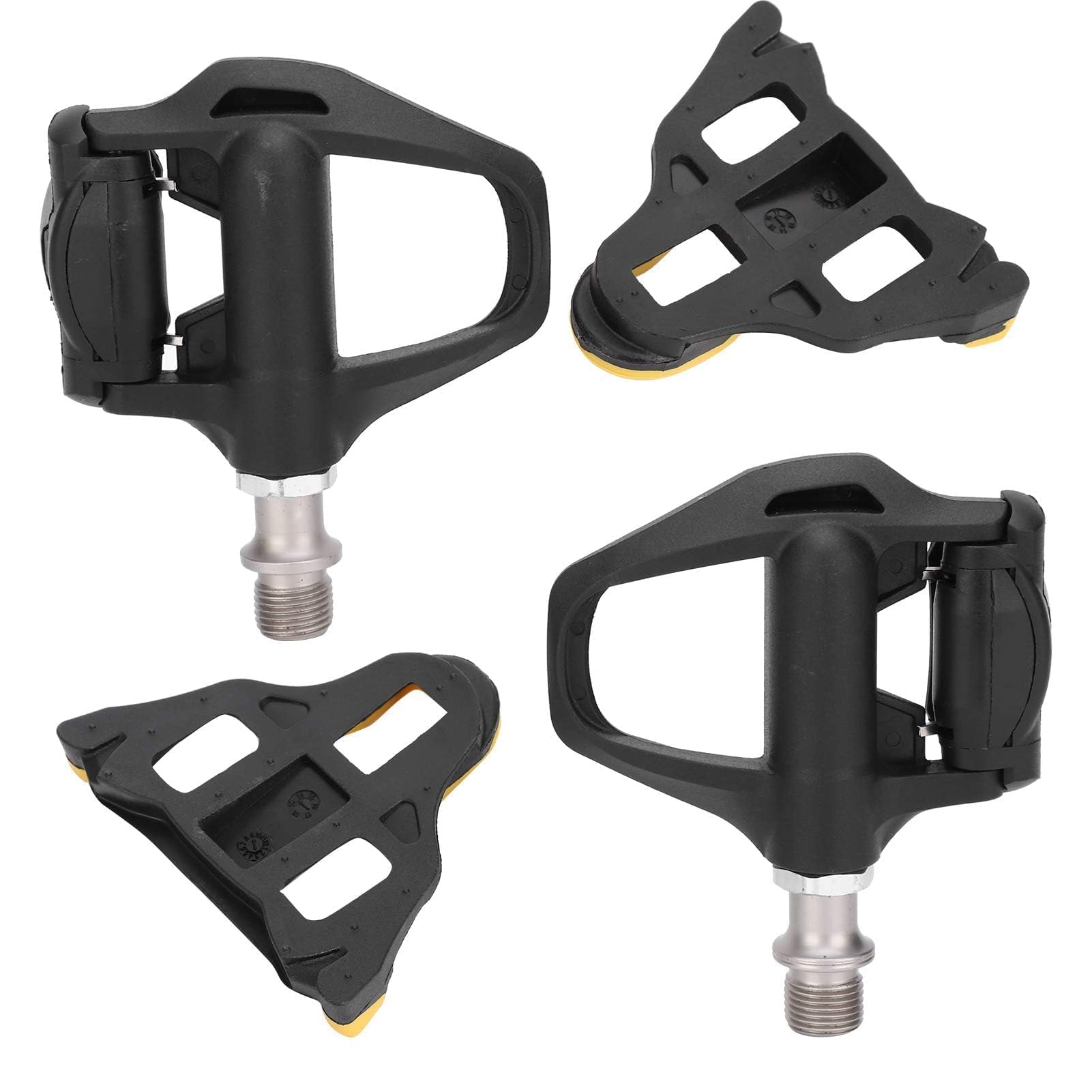 Agatige Pedales Autoblocantes para Bicicleta, SPD‑SL Reemplazo de Pedales de Bicicleta de Carretera Adaptadores de Plataforma de Pedal Automáticos Autoblocantes para Ciclismo con Pedales de Tacos