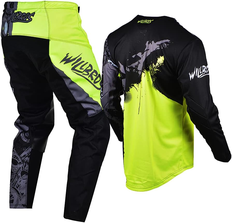Youth Jersey Pant Combo for Kids MX Motocross Gear Set Children Racing Suit Off-road MTB ATV Motorcycle Boys Girls