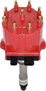 A-Team Performance - Small Block Big Block EFI TBI Distributor 1987-1997 5.0L 5.7L 7.4L - Compatible with GMC Chevy C/K Pickup Truck Van Camaro 305 350 454 HEI652R Red Cap