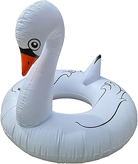 Flotador hinchable XL de 125 cm de diámetro en color blanco