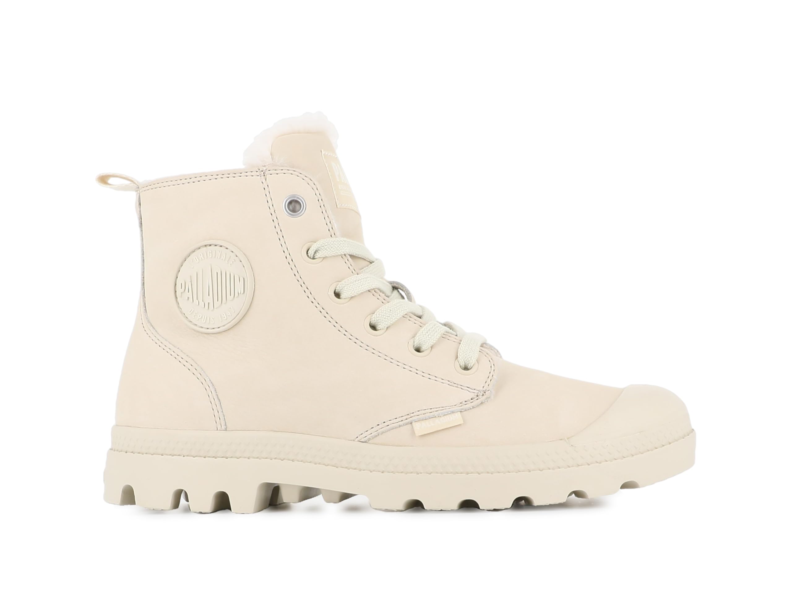 Palladium, PAMPA HI ZIP WOOL, Sneaker Boots female, Beige, 5 UK