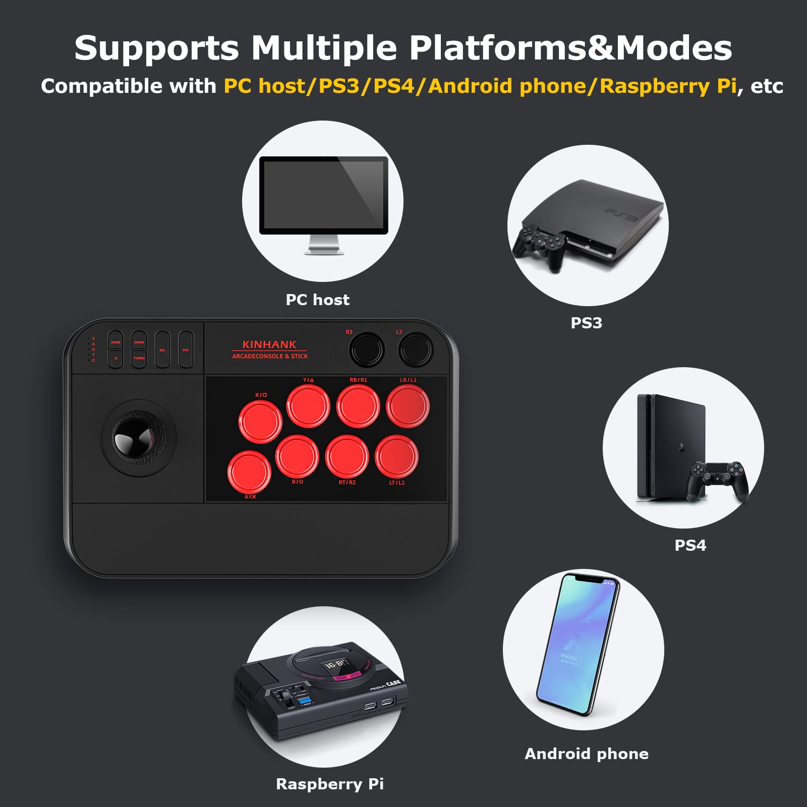 Amazon | Kinhank スーパーコンソール アーケードゲームコンソール