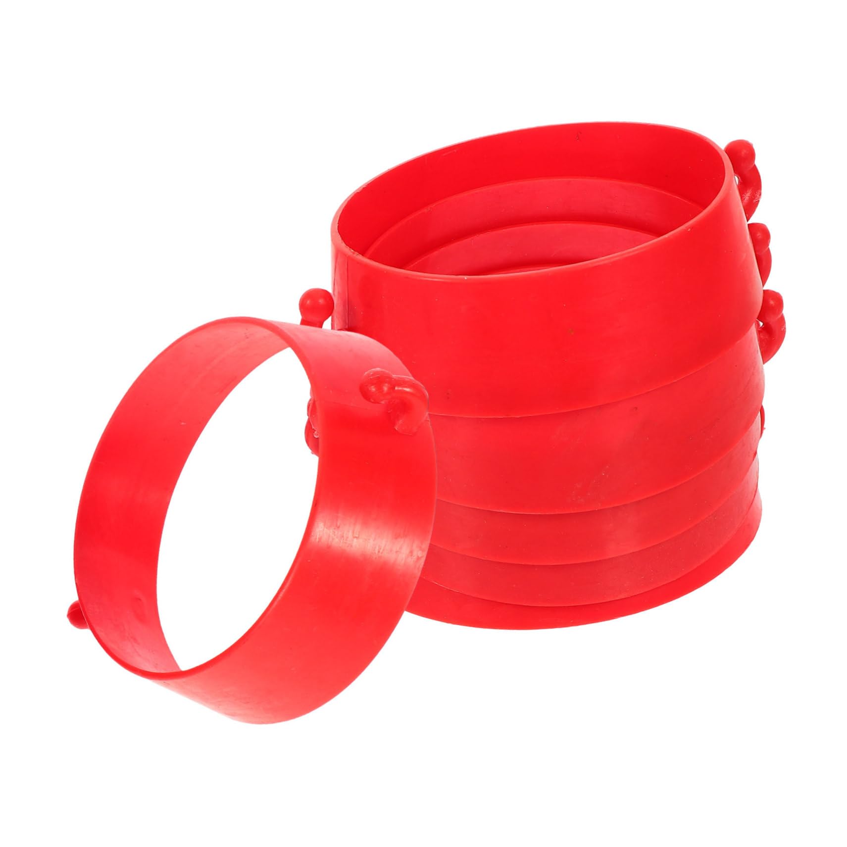 Cabilock Traffic Cone Sleeve Connector Kit 6-Piece Plastic Chain for Intuitive Secure Cone Attachment