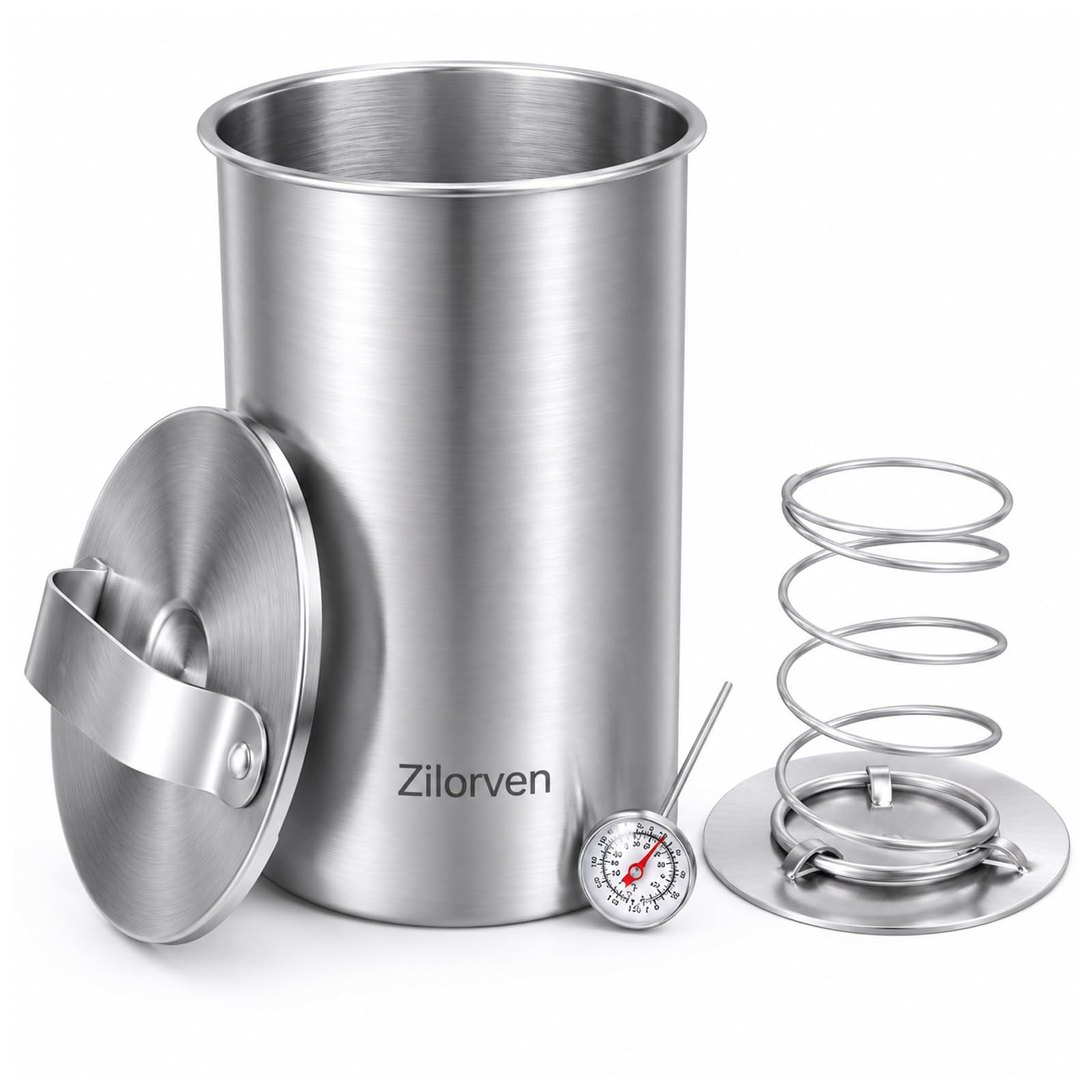 Zilorven Stainless Steel Deli Meat Press Ham Maker