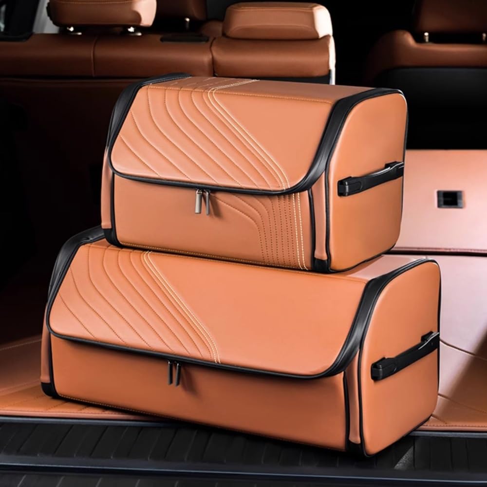 Organizador Maletero Plegable con Tapa para Auto(Yellow)