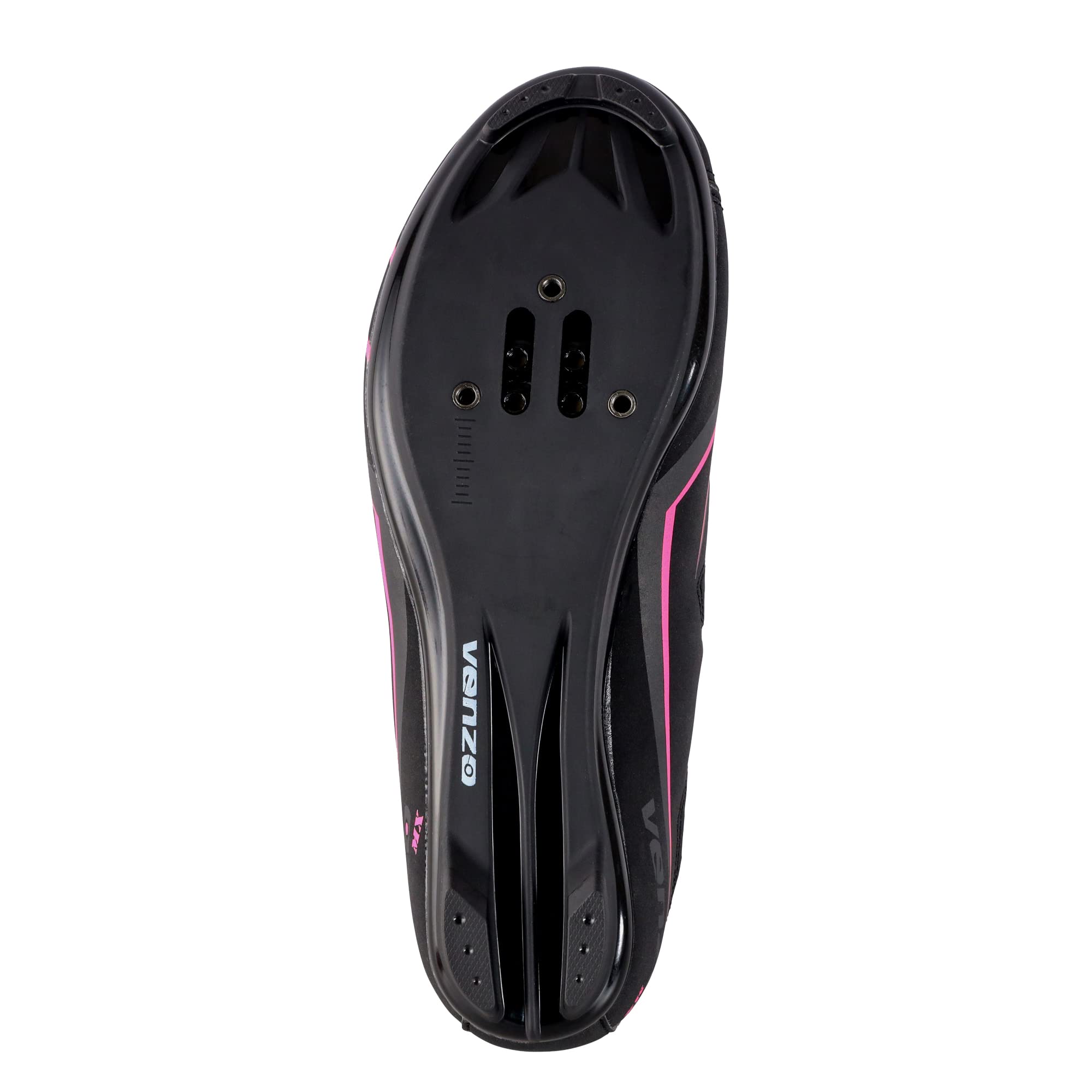 Venzo Bike Bicycle Women's Ladies Cycling Riding Shoes - Compatible with Peloton, for for Shimano SPD & Look ARC Delta - Perfect for Indoor Exercise Bikes & Road Racing - with Look Delta Cleats - Size