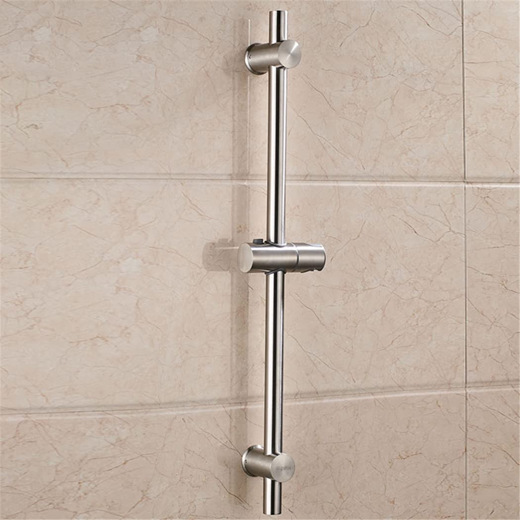 Barre de douche coulissante nickel brossé pour fixer et régler votre pommeau