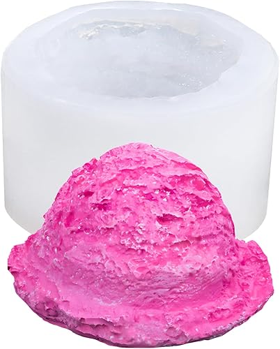 Miniatura 12 de Molde redondo para fondant de pan, molde de silicona artificial para alimentos, moldes de vela en forma de tostada, moldes de jabón esponjosos