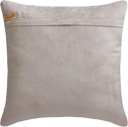 Miniatura 8 de The HomeCentric Funda de cojín, color azul, de 20 x 20 pulgadas, funda de almohada de seda artística, conchas marinas y almohadas con cuentas para