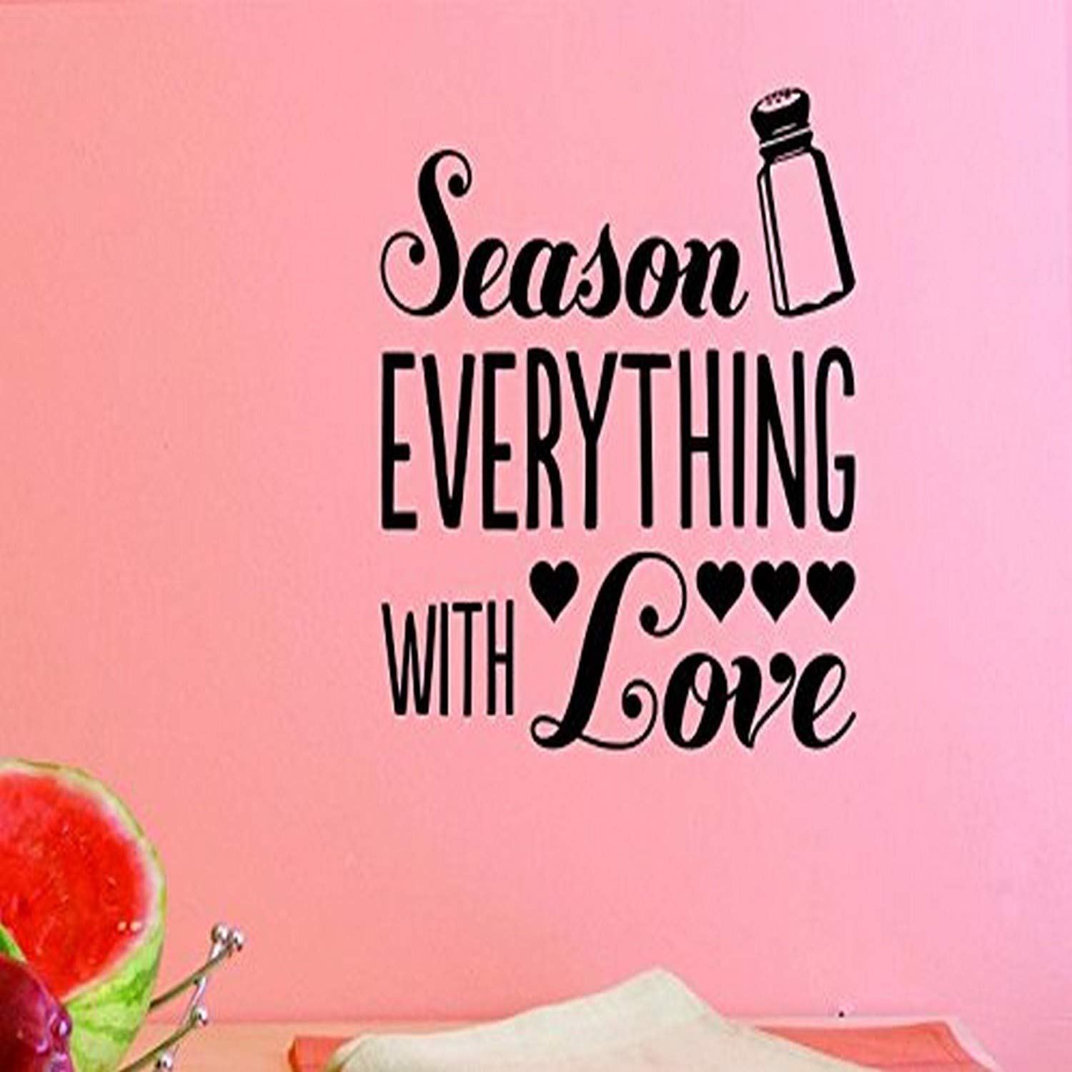 Design with VinylUS V JER 2465 4 Top Selling Decals Season Everything With Love. Wall Art Size X 20 Inches Color: Black, 20" x 20"
