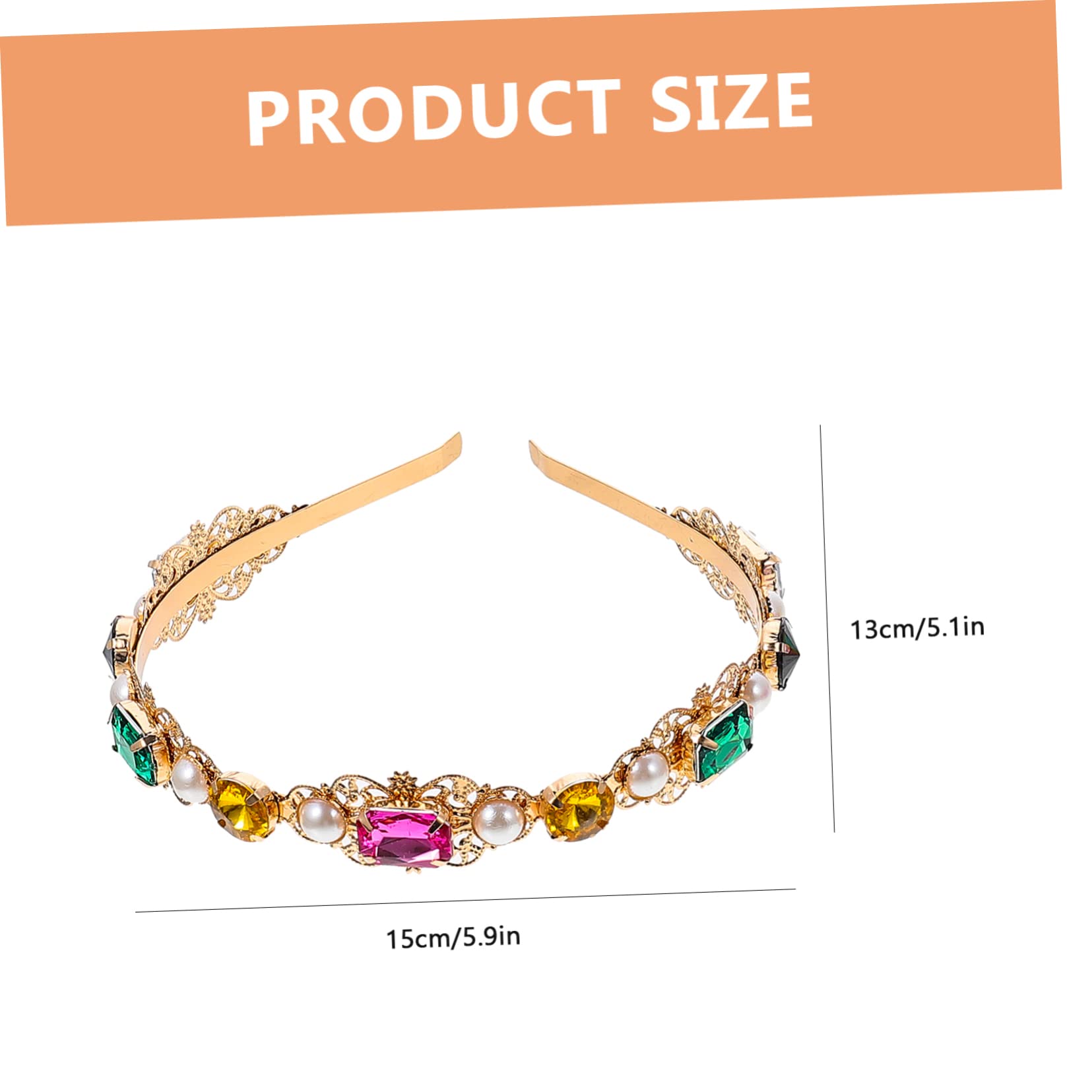 Didiseaon 8pezzi Fasce Retro Per Donne Con Strass Cerchietti Eleganti Per Decorare La Testa Accessorio Versatile Per Feste e Occasioni Speciali