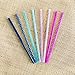 Ello Impact 8 Pack Reusable Plastic Straws, Dishwasher Safe, BPA-Free with Cleaning Brush,Rosewater