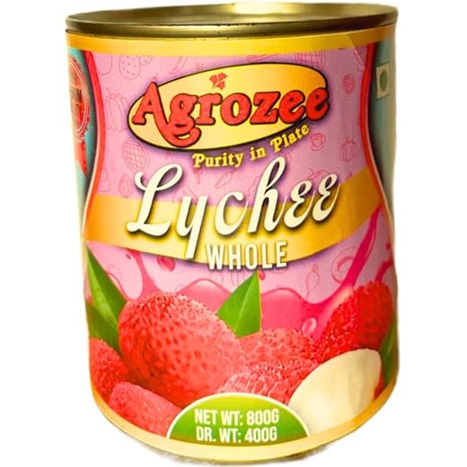 Agrozee Canned Whole Lychee in Sugar Syrup 850g