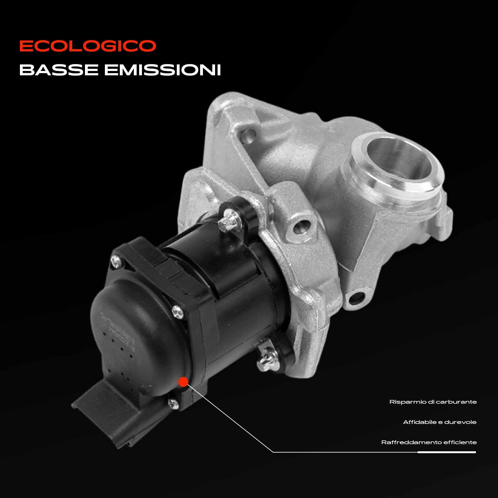 Frankberg Valvola EGR per il ricircolo dei gas di scarico 9672880080 | Compatibile con: Berlingo C2 C3 C4 C5 Jumpy Xsara Picasso Scudo C-Max DM2 Festa Focus II fusione