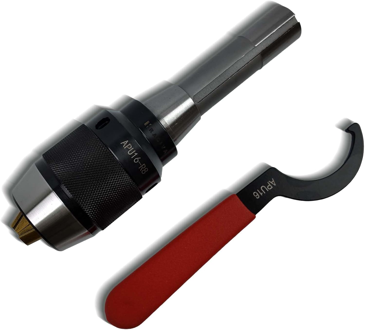 1/32"-5/8" Integrated R8 Keyless Drill Chuck Special Titanium Jaws for Vertical Milling Machines, Drilling and Milling MJachines, CNC Machining Centers, Etc (R8-5/8(APU16))