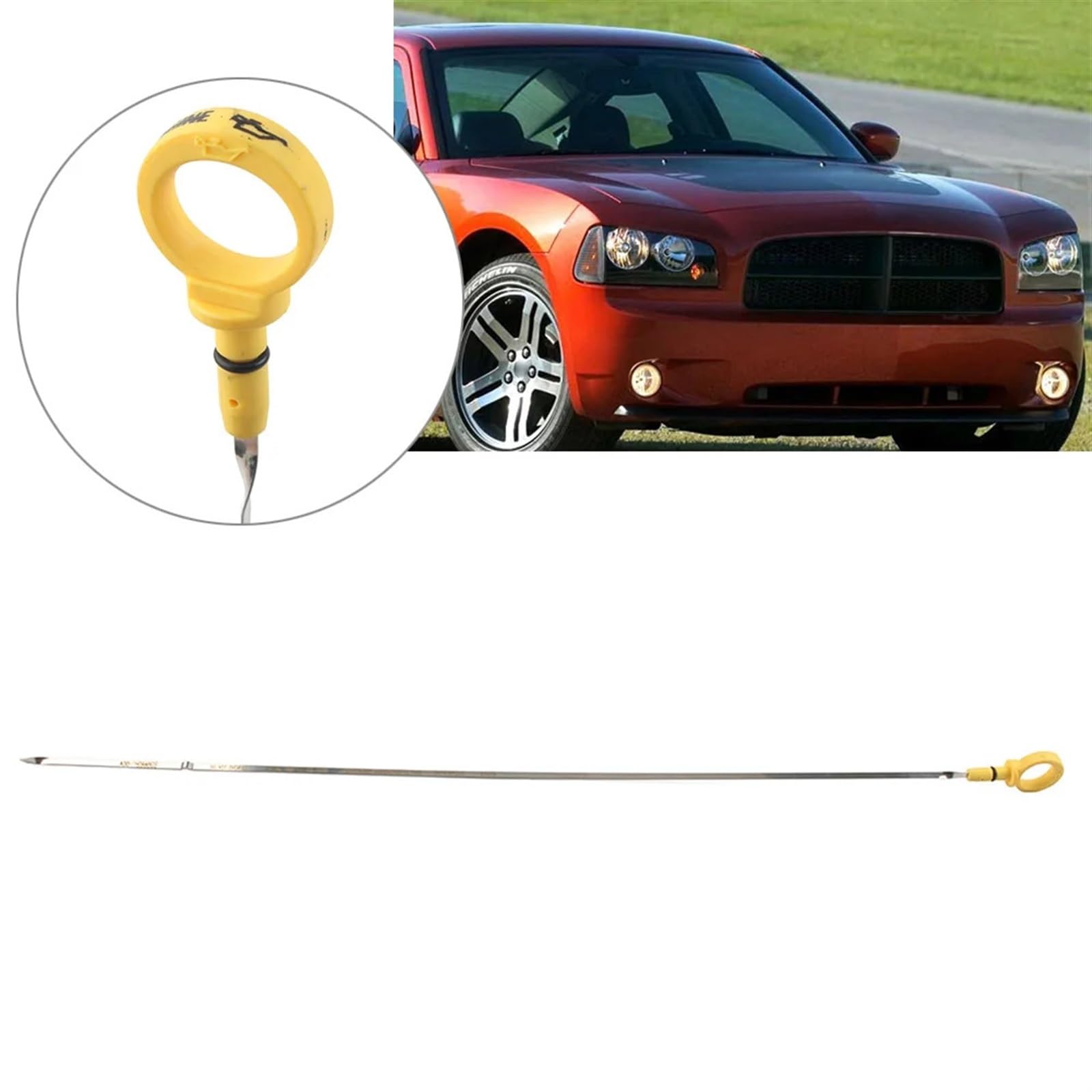 Asta di Livello Olio Motore da 675 mm per Auto 5.7L per Dodge Charger Magnum per Chrysler 300 300C 2005 2006 2007 2008 04792872Ac Asta di Livello Olio di Ricambio