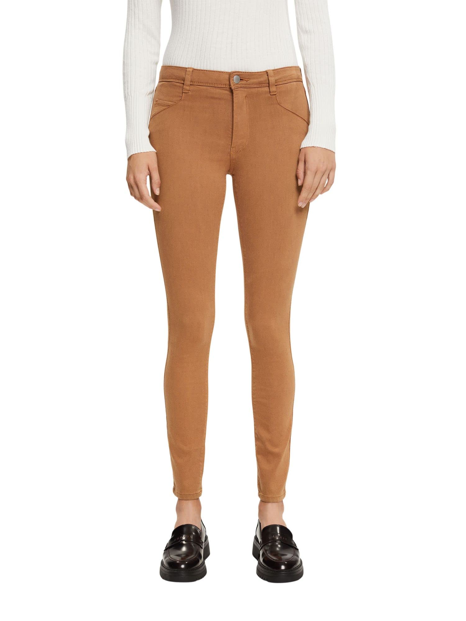 ESPRIT Hose Damen, 260/Light Taupe, 28W / 28L