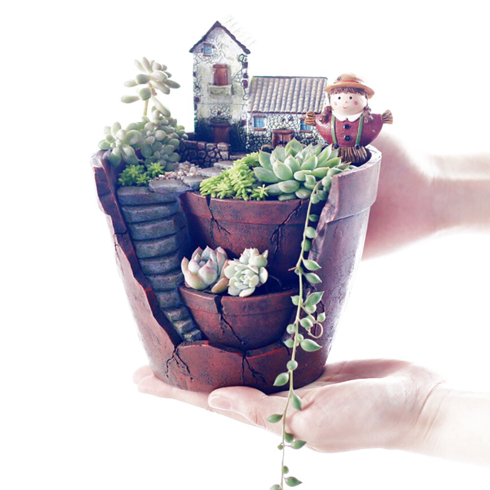 Amazon.com : Forart Fairy Garden Pot, Planter Flower Plant