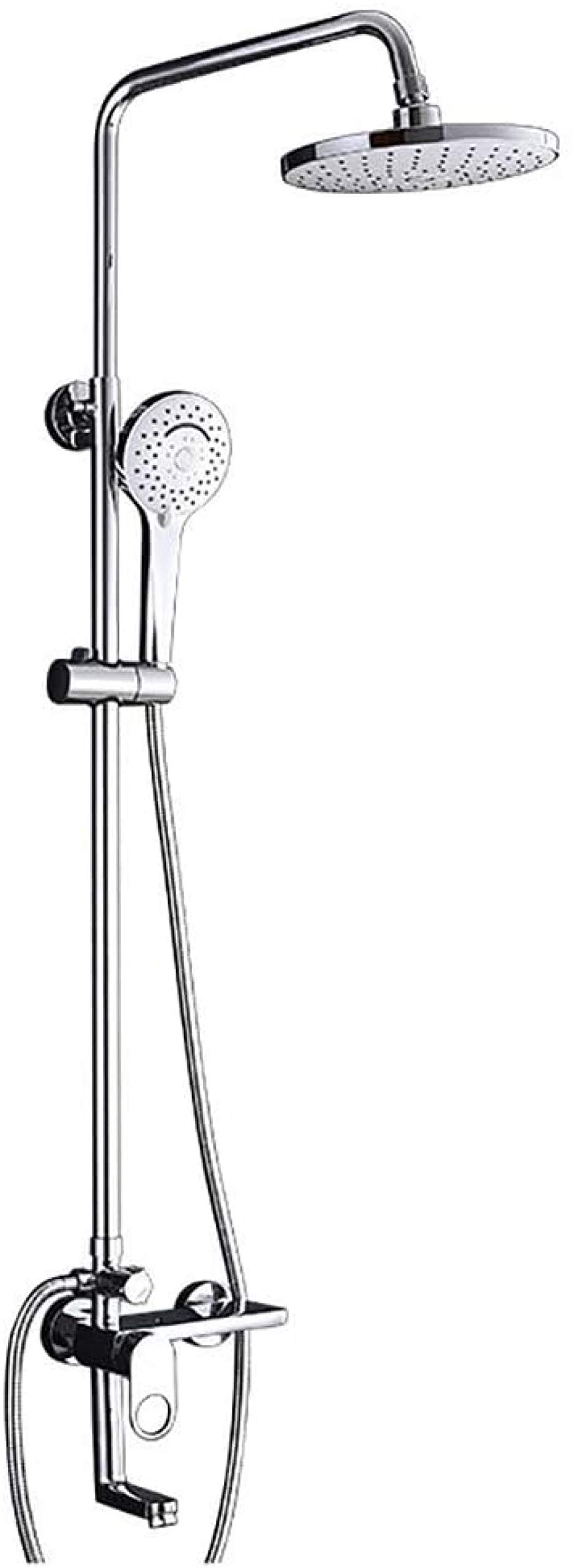 Douche murale en cuivre contre les variations de température