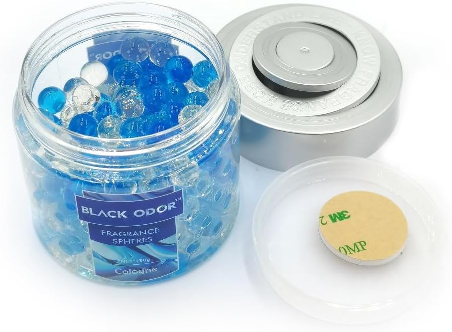 Image of BKN Super Fragrance Black Odor Car Air Freshener B0-10| 130g Bubble Gel Balls | Long-Lasting Scent for Home, Office, Car, Bathroom & Closet | Odor Eliminator & Room Deodorizer (Cologne)