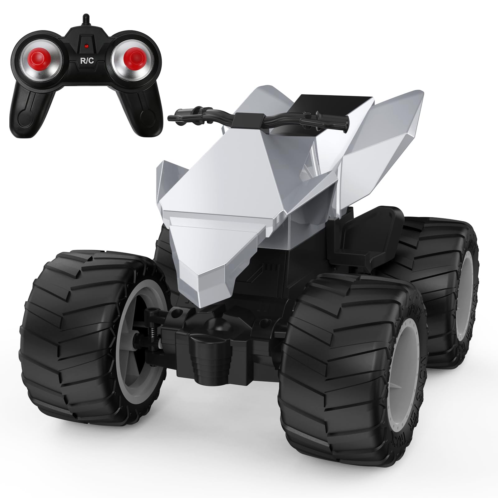Remote Control Car for Kids, 1:14 RC Cyber Motorcycle,All-Terrain Rc Truck Motorbike for Boys and Girls Age 3+