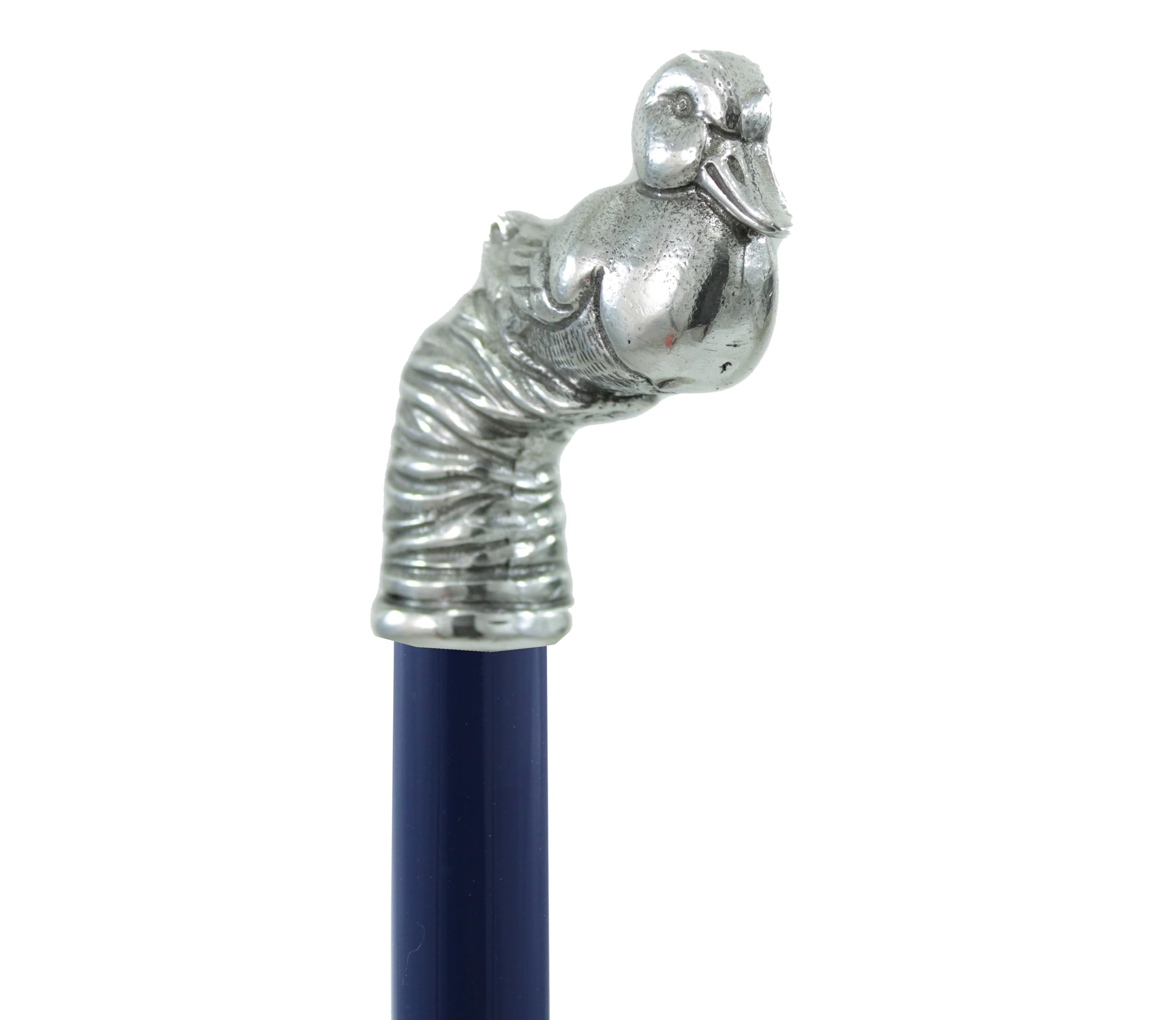 Bastón de paseo de madera y peltre elegante sólido para ceremonia hombre y mujer lujo personalizado único hecho a mano CAVAGNINI Italy ((Haggio marrón)