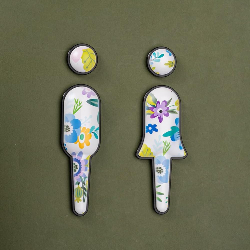 Letreros para baños, letreros para Puertas de baños, letreros de mármol para lavabos, letreros para baños comerciales, letreros para baños de Hombres y Mujeres (C)