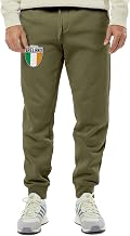 Ireland Crest - Republic National Soccer Cup Unisex Drawstring Fleece Jogger Pants (Large, Army Green)