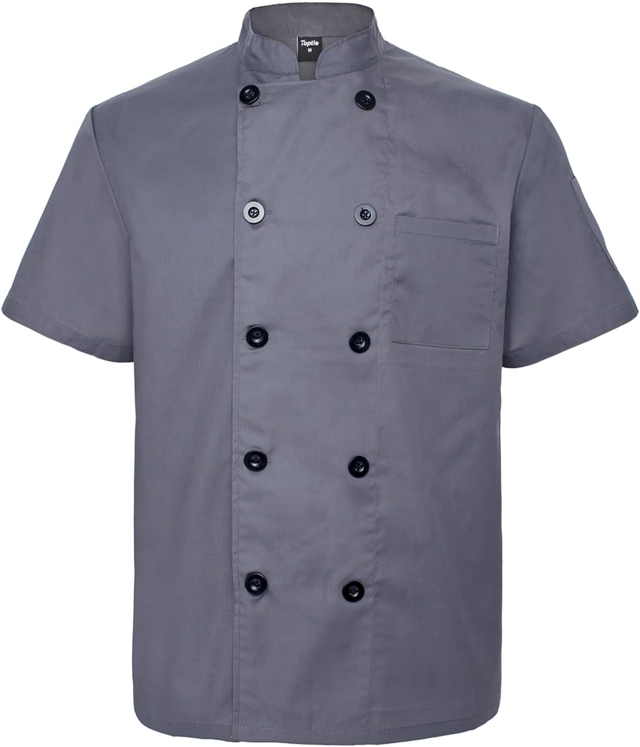TopTie Unisex Short Sleeve Chef Coat Jacket